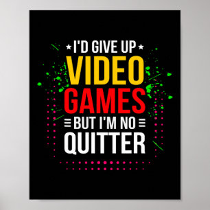 Poster Jogando Video Games - Meme de Jogador de Vídeo Gam