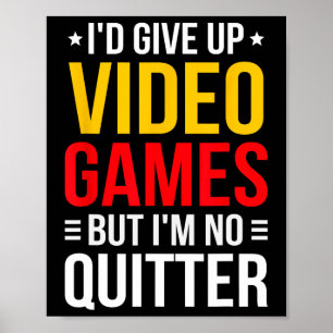 Poster Jogando Video Games - Meme de Jogador de Vídeo Gam