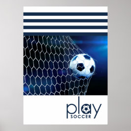 Poster Jogar futebol