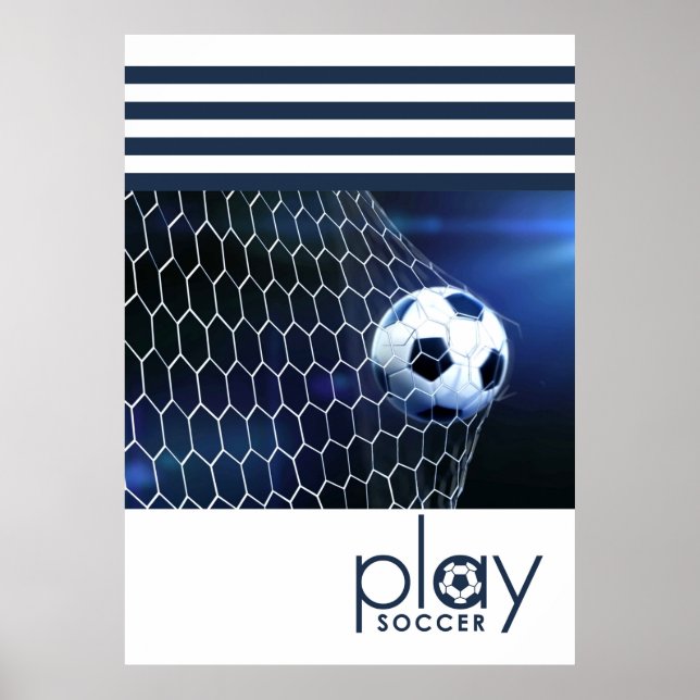 Poster Jogar futebol (Frente)