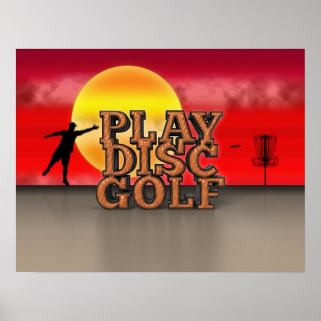 Pôster Jogar Golf de Disco (Frente)