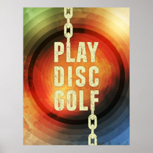 Pôster Jogar Golf de Disco