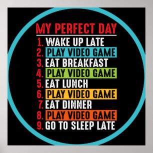Poster Jogar meus Videos games de Reprodução do Dia Per