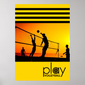 Poster Jogar Voleibol