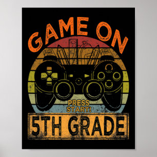 Poster Jogo Antigo na 5ª Série Bem-vindo de Volta à Escol