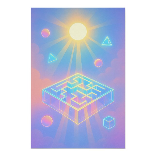 Pôster jogo da abstrato indie 2025 (Frente)