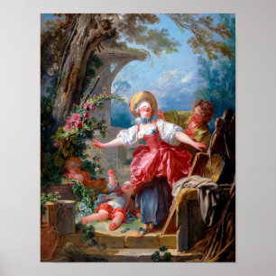 Poster Jogo da etiqueta, Fragonard