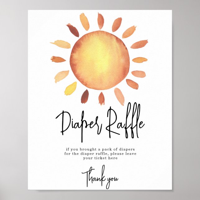 Poster Jogo da Fralda Sunshine Raffle (Frente)