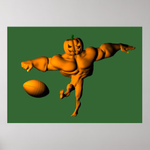 Pôster Jogo da Liga de Futebol de Halloween