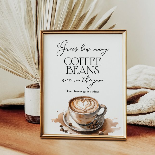 Poster Jogo de Advinhação de Grãos de Café (Criador carregado)