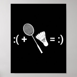 Poster Jogo de Badminton Esporte de Peteca Badminton 