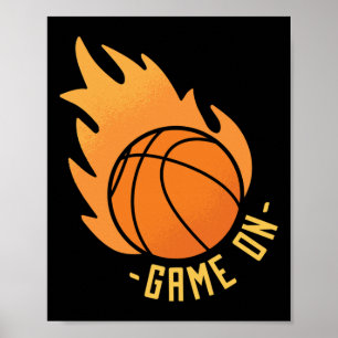 Poster Jogo de Basquete Ativado