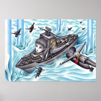 Poster Jogo de batalha naval.