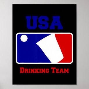 Poster Jogo de Beer Pong do Partido Funny Party