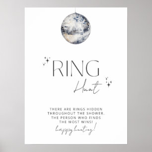 Poster Jogo de Caça ao Chá de panela Silver Disco