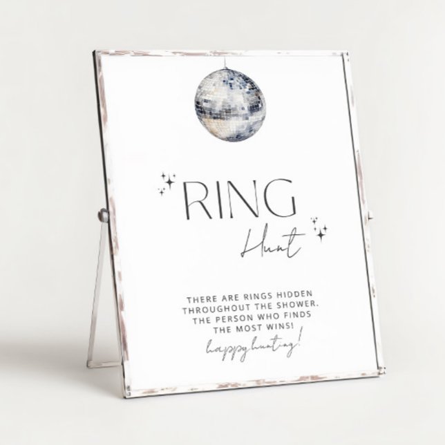 Poster Jogo de Caça ao Chá de panela Silver Disco (Criador carregado)