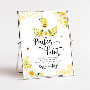 Poster Jogo de caça ao pacificador da margarida floral d