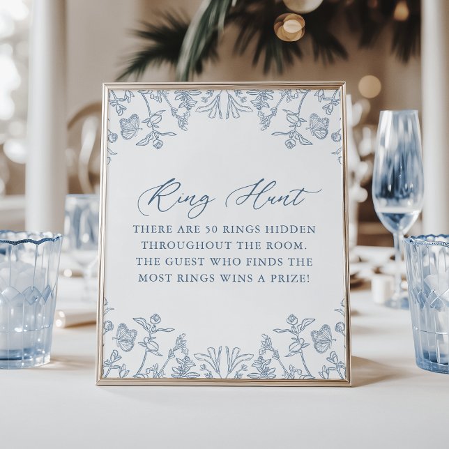 Poster Jogo de Caça Floral Floral da Chinoiserie Francesa (Criador carregado)