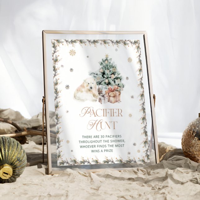 Poster Jogo de Caça Pacificadora do Chá de fraldas do Urs (Criador carregado)