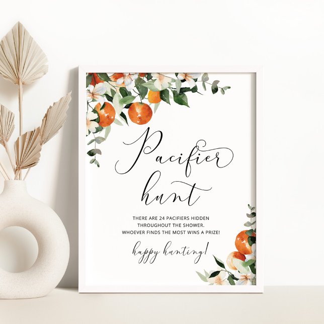 Poster Jogo de caçador de chás de fraldas de uma pequena  (Criador carregado)