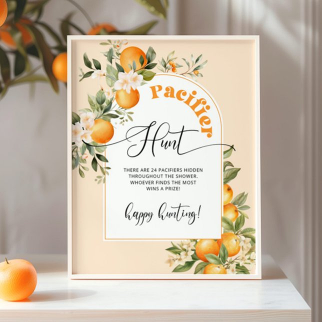 Poster Jogo de caçador de chás de fraldas de uma pequena  (Criador carregado)