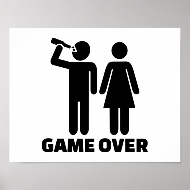 Pôster Jogo de casamento acabou (Frente)
