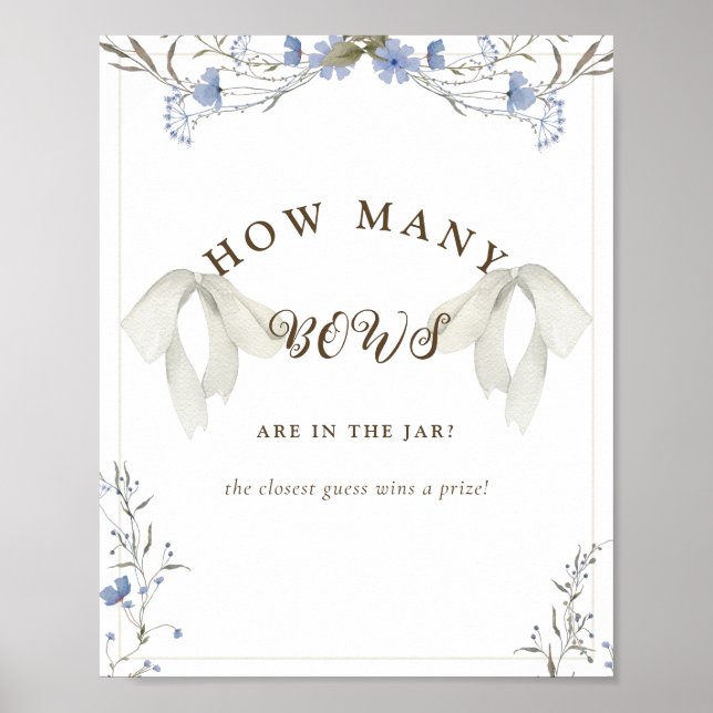 Poster Jogo de Chá de fraldas do Arco de Coquette para Me (Frente)