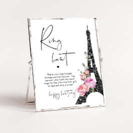 Poster Jogo de chá de panela de caça em anel em Torre Eif