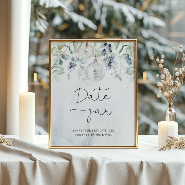 Poster Jogo de data de eucalipto de inverno jar bridal (Criador carregado)