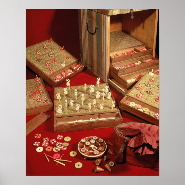 Pôster Jogo de Dauphin lotto inventado por Luís XIV (Frente)