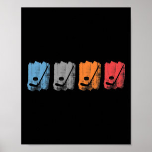 Poster Jogo de esporte de hóquei no gelo