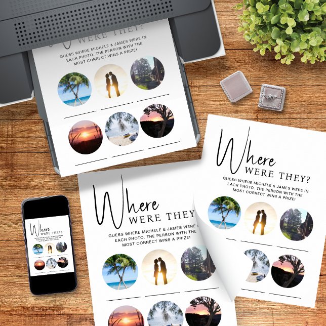 Poster Jogo De Festa chá de casamento Onde Eles Estavam (Criador carregado)