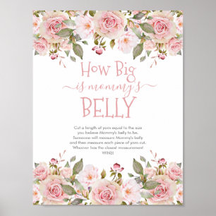 Poster Jogo de Flores Pink Blooms - Quão Grande é a Barri