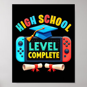 Poster Jogo de Formatura Completa de Nível de Ensino Médi