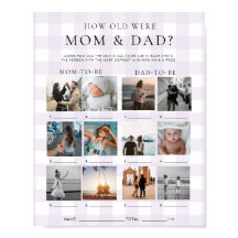 Jogo de Fotos de Quanto Eram Idosos os Pais em Xad