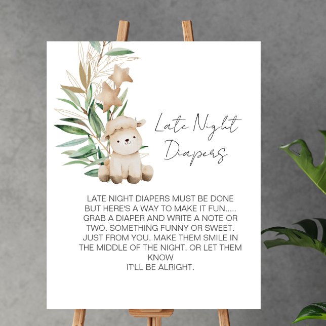 Poster Jogo de Fralda Noturno Tarde (Criador carregado)