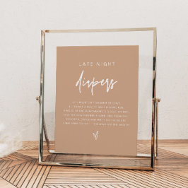 Poster Jogo de Fraldas Noturnas Tarde do Marlo Boho Earth