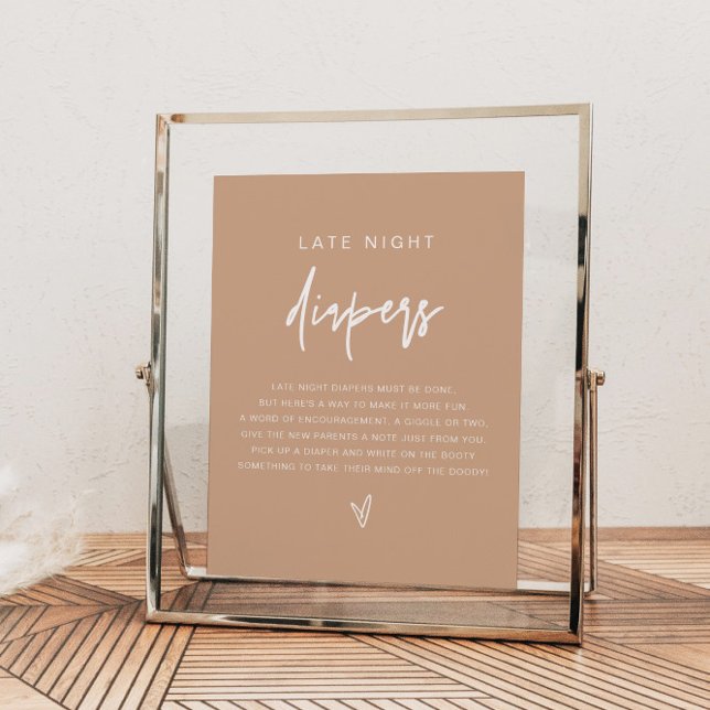 Poster Jogo de Fraldas Noturnas Tarde do Marlo Boho Earth (Criador carregado)