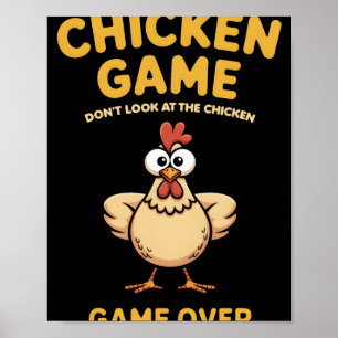 Poster Jogo de Frango Não Olhe para o Frango Gameover Pou