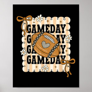 Poster Jogo de Futebol Dia Coquette, Mãe de Futebol Femin