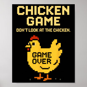 Poster Jogo de Galinha Não Olhe Para a Galinha Galinha En