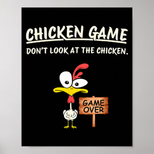 Poster Jogo de Galinha Não Olhe Para a Galinha Galinha En