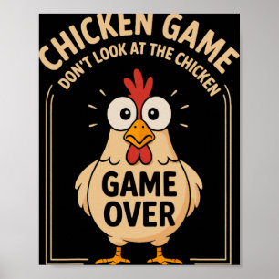 Poster Jogo de Galinha Não Olhe para o Jogo de Galinha Ac