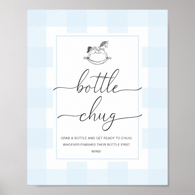 Poster Jogo de Gingham Rocky Bottle Chug (Frente)