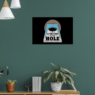 Poster Jogo de Lançamento de Sacos de Feijão Cornhole no