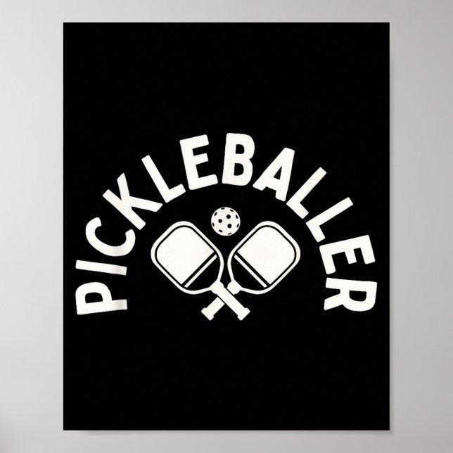 Poster Jogo de pickleball Pickleballer para mulheres (Frente)