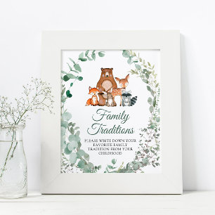 Poster Jogo de Tradição Familiar Favorita de Animais da F