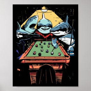Poster Jogo de Tubarões piscinas