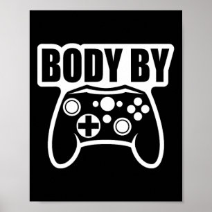 Poster Jogo de Vídeo Corpo por Humor de Trabalho do Contr
