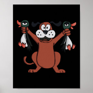 Poster Jogo De Vídeo De Caça Ao Pato Concebido Para Jogos